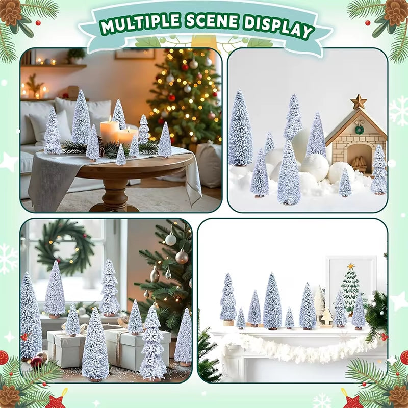 15-30Cm 1Pc Christmas Decoration Xmas Tree Small Cedar Pine for Home Room Decoration Party New Year Gifts 2025 Navidad Ornaments