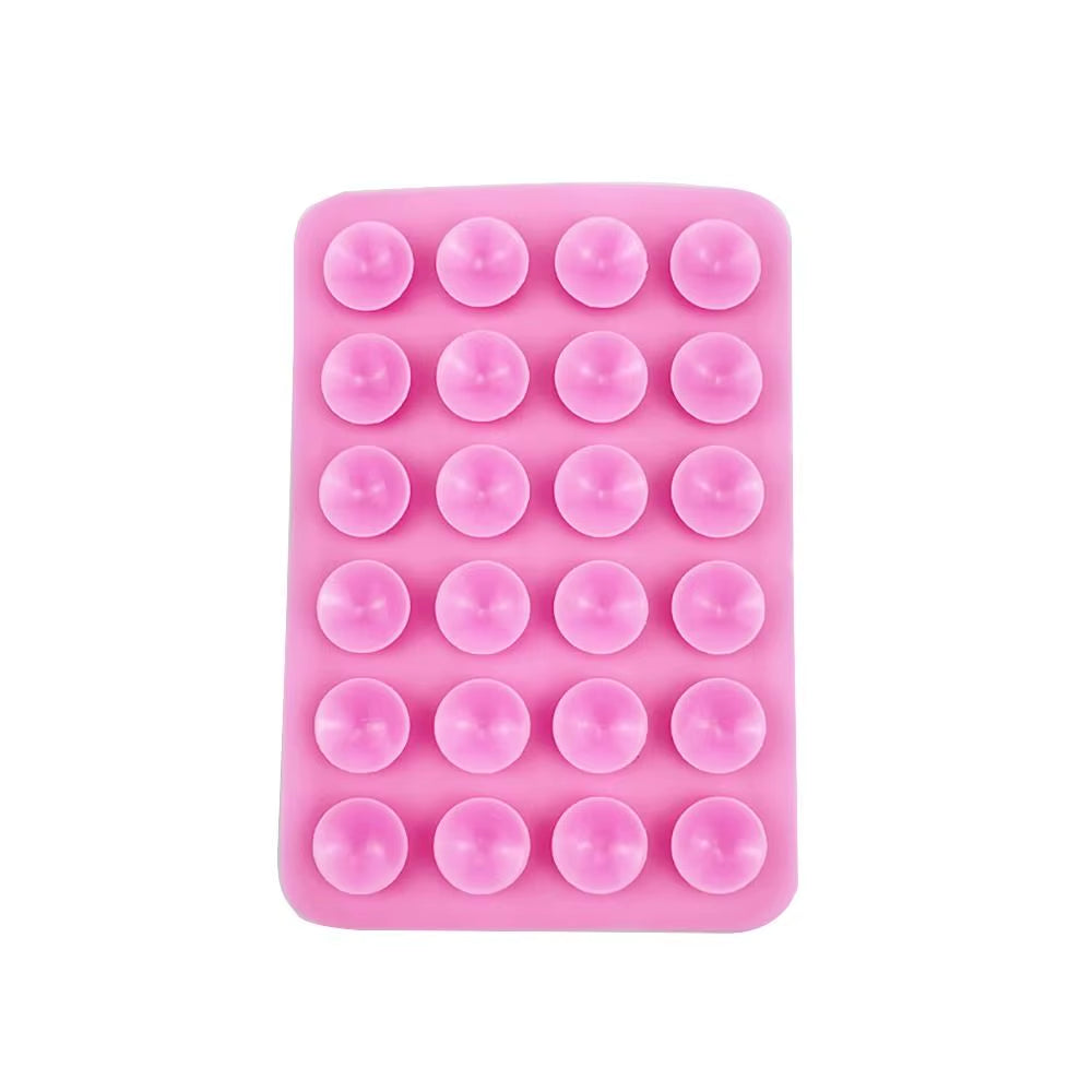 Double Side Silicone Suction Pad for Mobile Phone Fixture Suction Cup Backed Adhesive Silicone Rubber Sucker Pad
