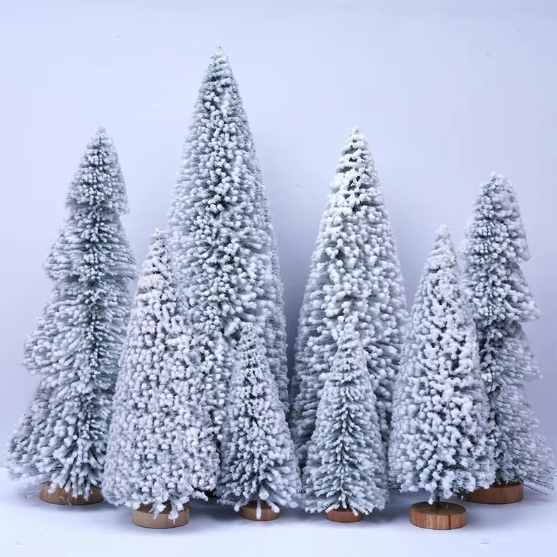 15-30Cm 1Pc Christmas Decoration Xmas Tree Small Cedar Pine for Home Room Decoration Party New Year Gifts 2025 Navidad Ornaments