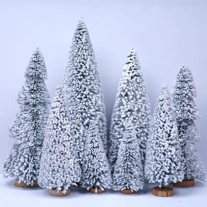 15-30Cm 1Pc Christmas Decoration Xmas Tree Small Cedar Pine for Home Room Decoration Party New Year Gifts 2025 Navidad Ornaments