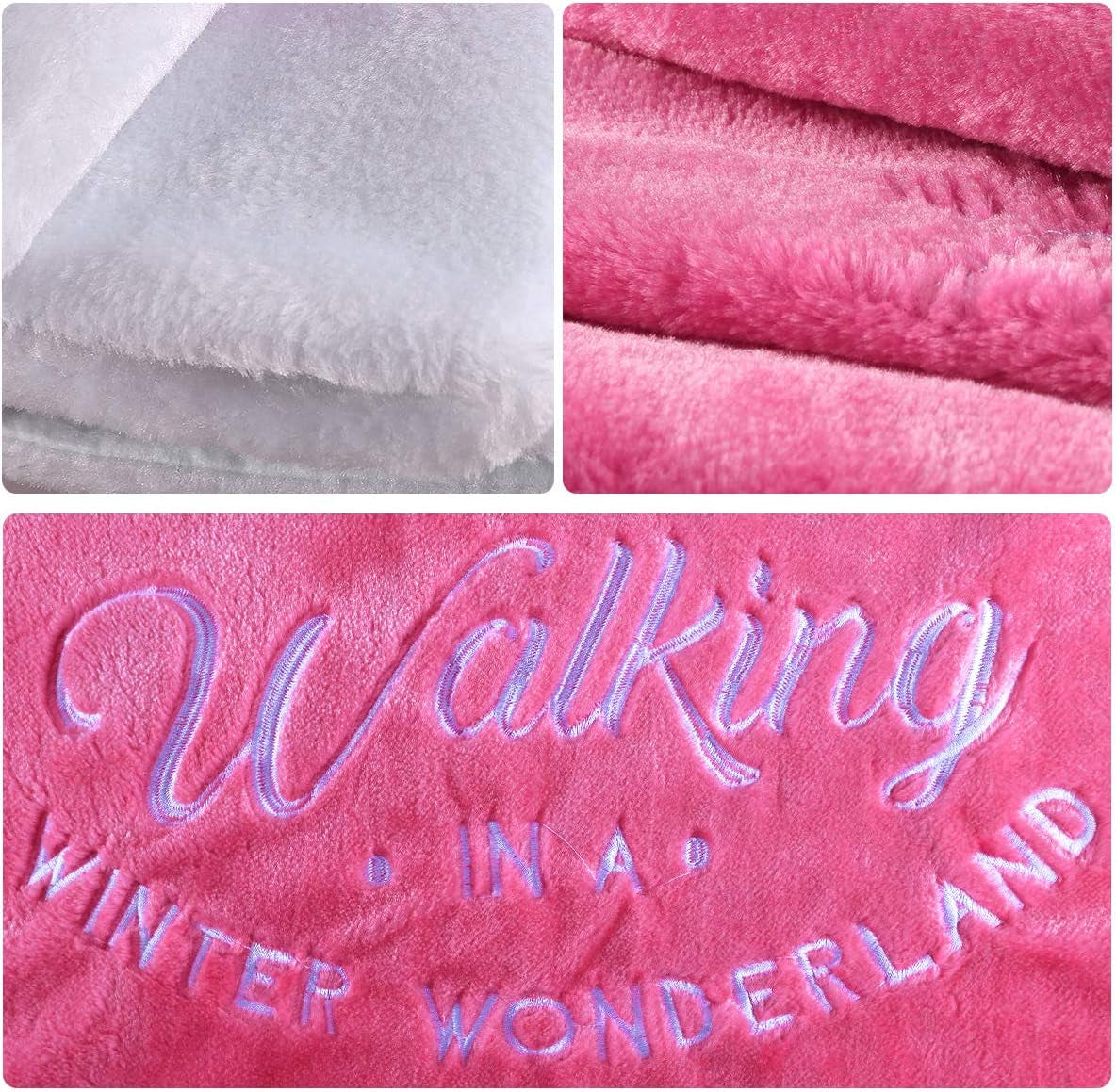 Pink Christmas Tree Skirt Tree Skirt, 36" Faux Fur Christmas Tree Skirt Rug for Pink Christmas Decor Decorations for Home
