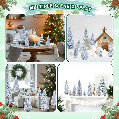 15-30Cm 1Pc Christmas Decoration Xmas Tree Small Cedar Pine for Home Room Decoration Party New Year Gifts 2025 Navidad Ornaments