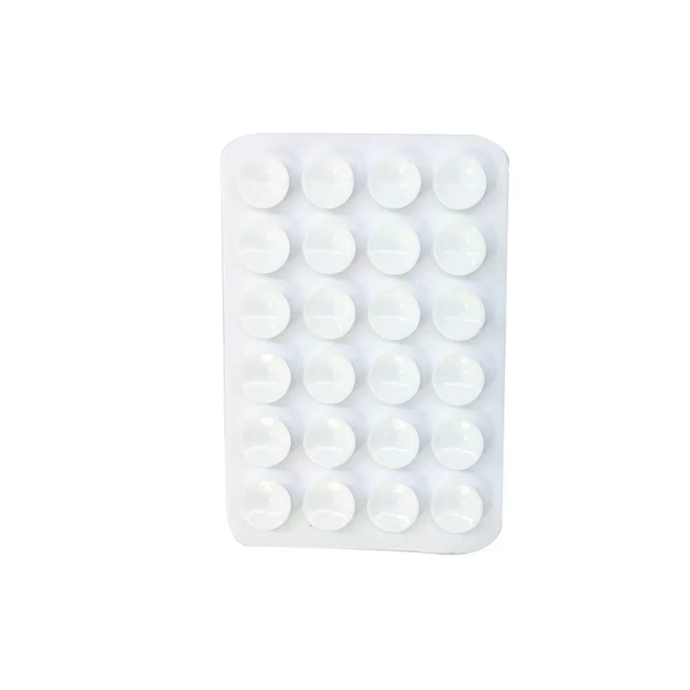 Double Side Silicone Suction Pad for Mobile Phone Fixture Suction Cup Backed Adhesive Silicone Rubber Sucker Pad