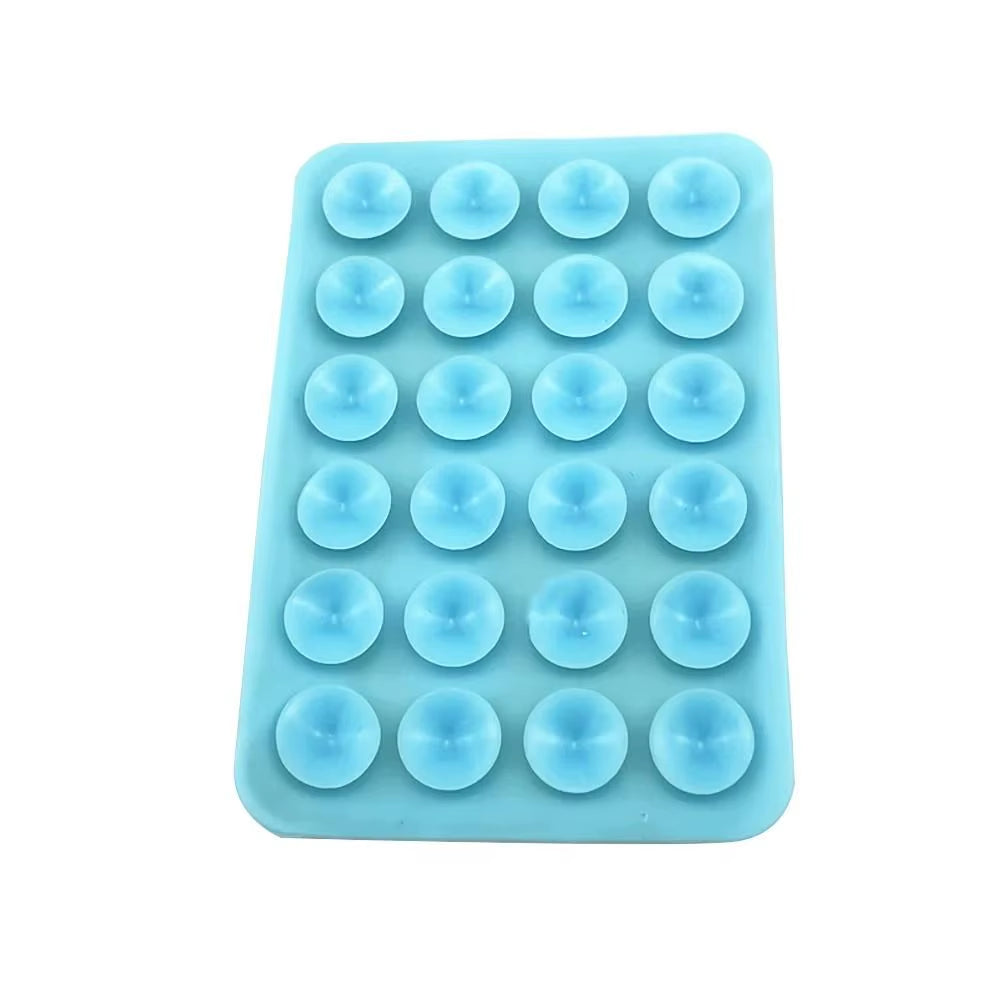 Double Side Silicone Suction Pad for Mobile Phone Fixture Suction Cup Backed Adhesive Silicone Rubber Sucker Pad