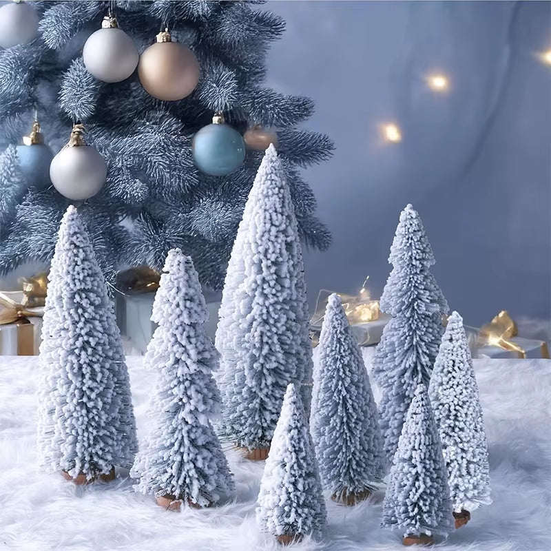 15-30Cm 1Pc Christmas Decoration Xmas Tree Small Cedar Pine for Home Room Decoration Party New Year Gifts 2025 Navidad Ornaments