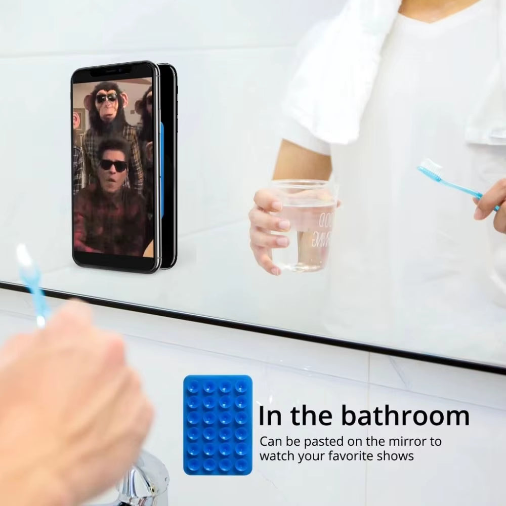 Double Side Silicone Suction Pad for Mobile Phone Fixture Suction Cup Backed Adhesive Silicone Rubber Sucker Pad