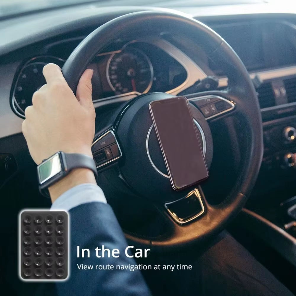 Double Side Silicone Suction Pad for Mobile Phone Fixture Suction Cup Backed Adhesive Silicone Rubber Sucker Pad