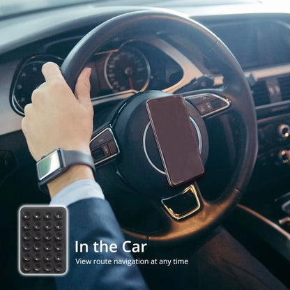 Double Side Silicone Suction Pad for Mobile Phone Fixture Suction Cup Backed Adhesive Silicone Rubber Sucker Pad